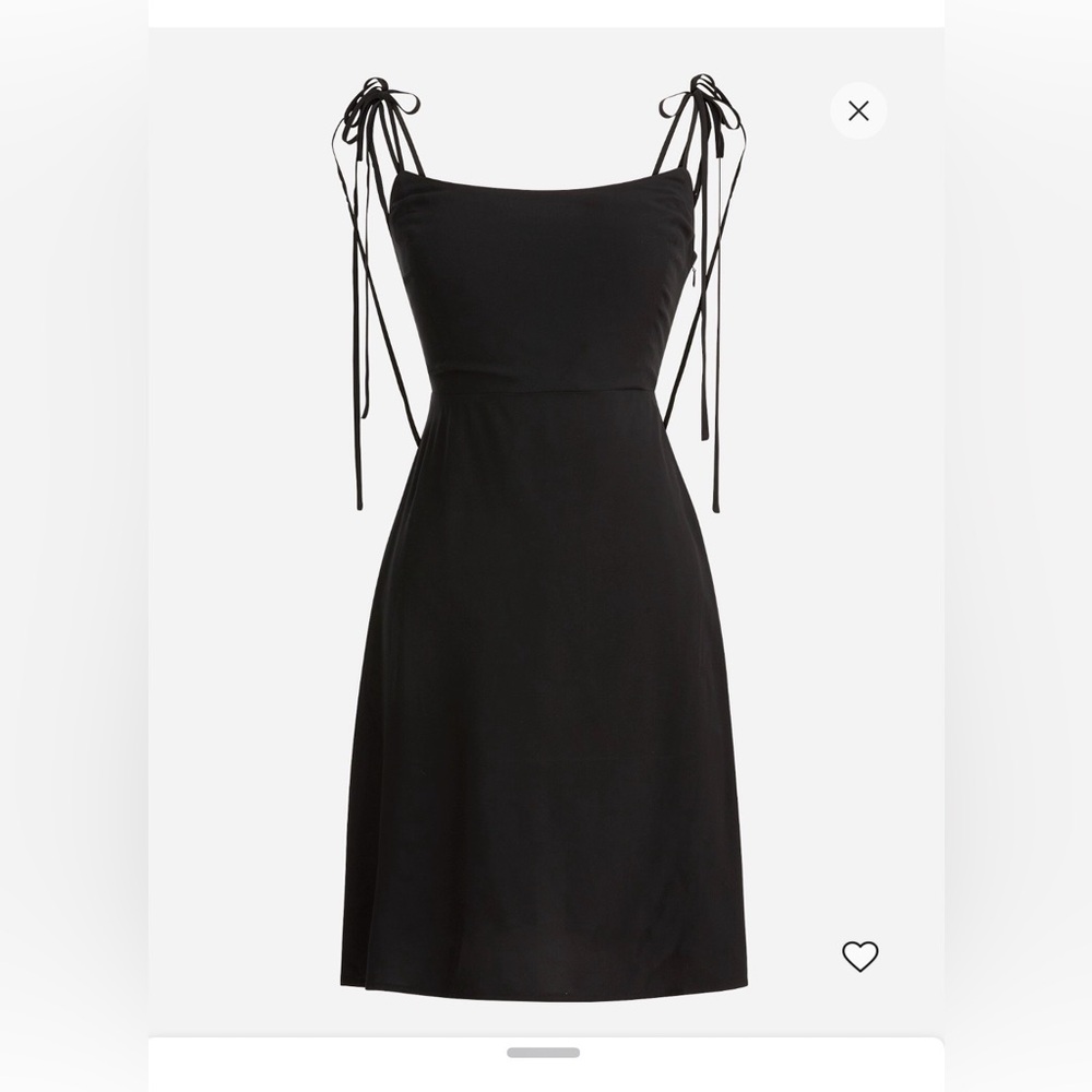 NWT J.Crew Kauai Tie-Strap Black Mini Dress Sz 4